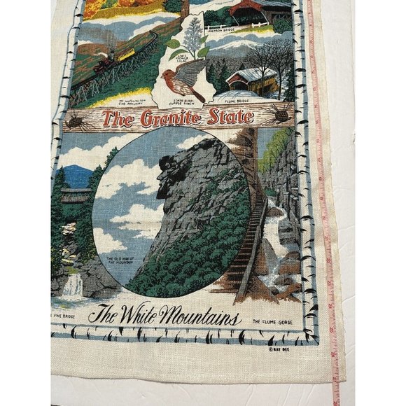 Vtg Kitchen New Hampshire Granite State Railway Jackson Mountains Kay Dee - Picture 8 of 8